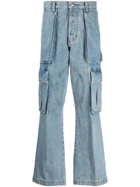 straight-leg cargo jeans by NAHMIAS