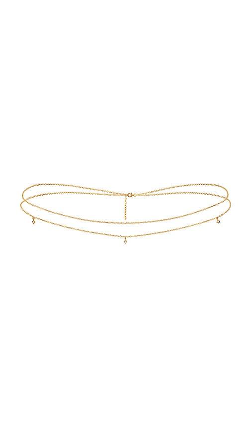 NAiiA x REVOLVE Double Belly Chain in Metallic Gold by NAIIA