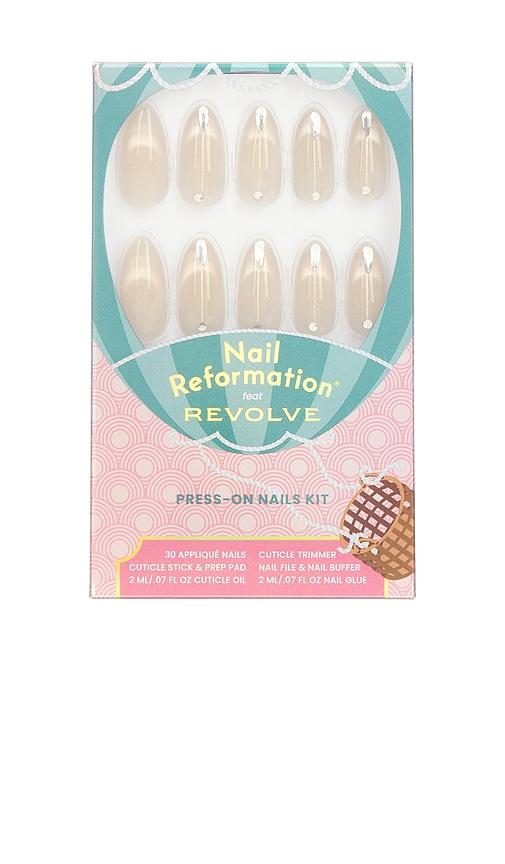 Nail Reformation x REVOLVE Solar Halo Press On Nails in Metallic Gold by NAIL REFORMATION