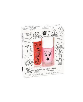 Nail Polish & Lip Gloss Duo Set Holidays - Ages 3-10 by NAILMATIC