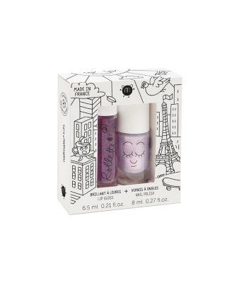 Nail Polish & Lip Gloss Duo Set Lovely City 3-10 - Ages 5-7 by NAILMATIC