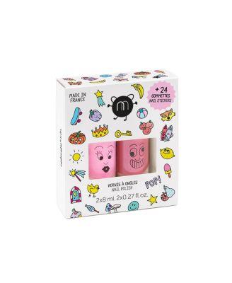Nail Polishes and Stickers Set Pop - Ages 3-10 by NAILMATIC