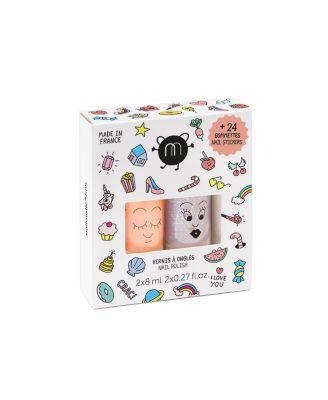 nail polishes and stickers set Crac 3-10 - Ages 5-7 by NAILMATIC