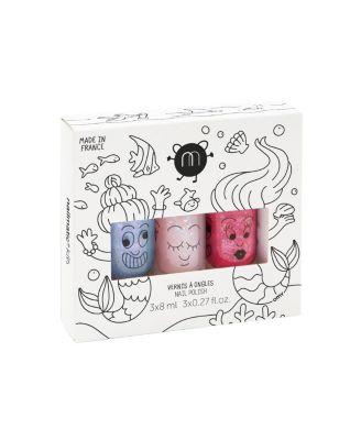 nail polishes set Mermaid 3-10 - Ages 5-7 by NAILMATIC