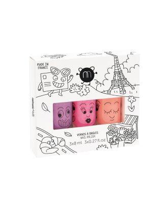 nail polishes set Paris 3-10 - Ages 5-7 by NAILMATIC