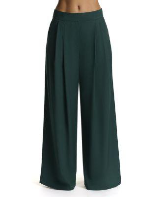 Suiting Pleated Wide-Leg Pant by NAKED WARDROBE