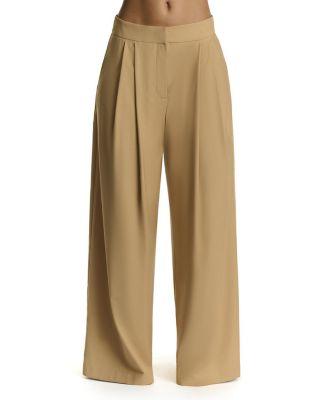 Suiting Pleated Wide-Leg Pant by NAKED WARDROBE