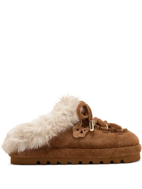 Harlow suede slippers by NAKED WOLFE