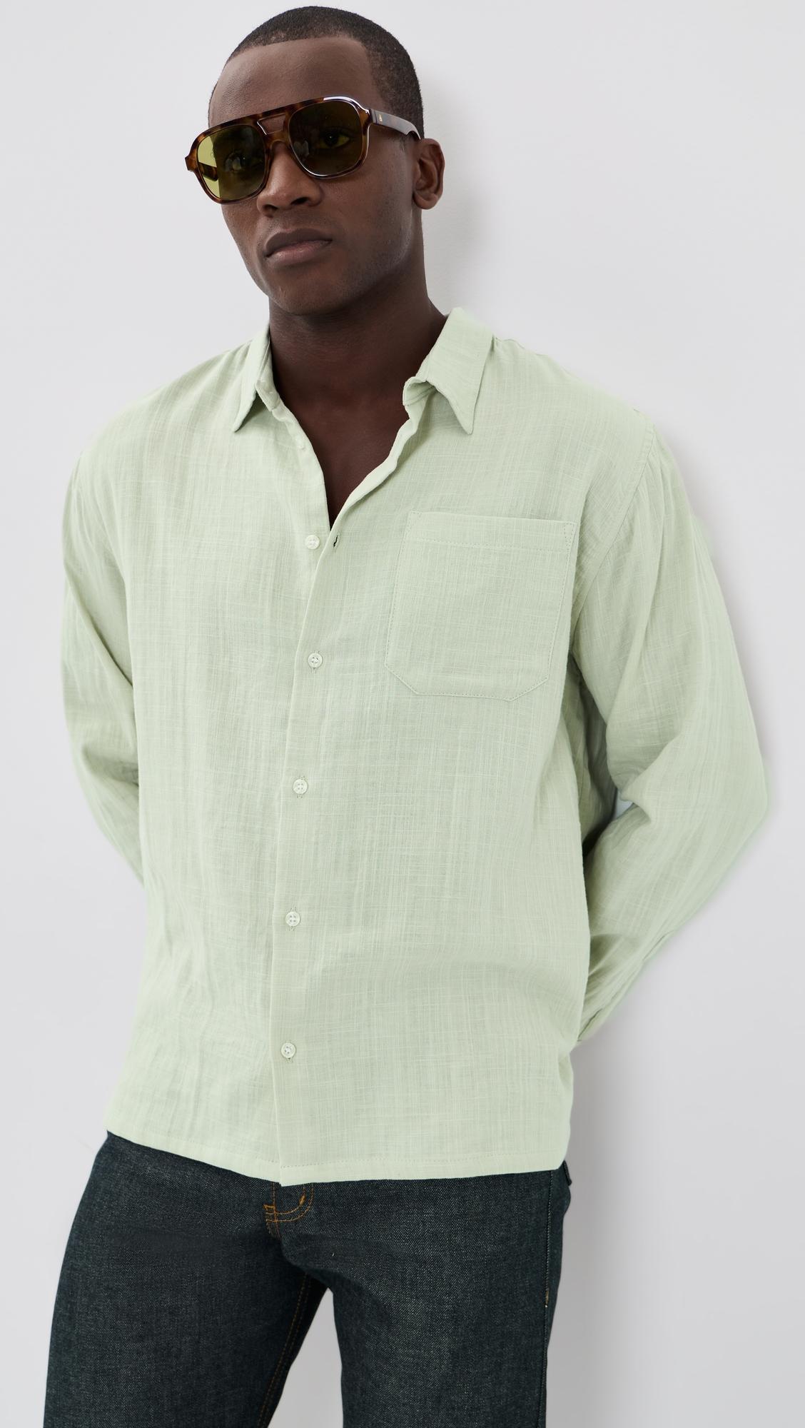True Double Weave Slub Gauze Shirt by NAKED & FAMOUS DENIM