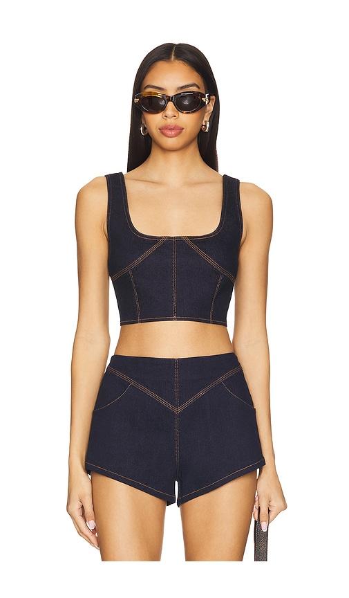 Nakedvice Alba Top in Blue by NAKEDVICE