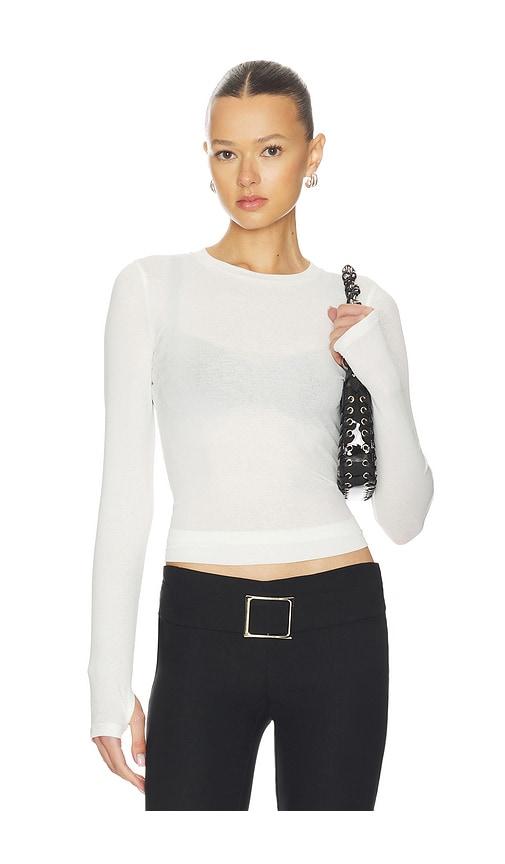 Nakedvice The Dove Top in White by NAKEDVICE