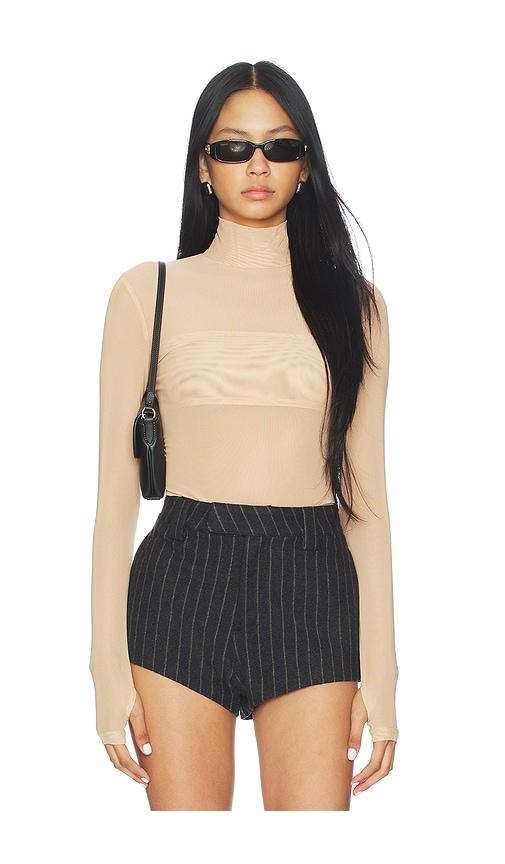 Nakedvice The Dries Bodysuit in Neutral by NAKEDVICE