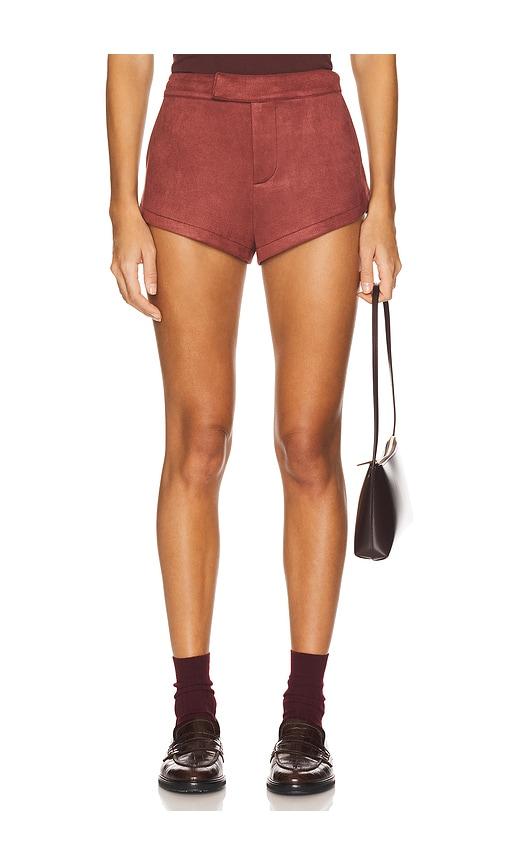 Nakedvice The Elliot Short in Burgundy by NAKEDVICE