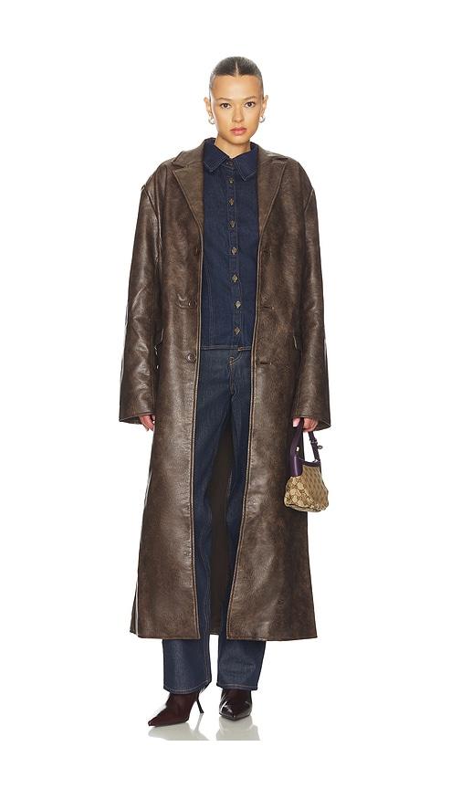 Nakedvice The Jasper Coat in Brown by NAKEDVICE