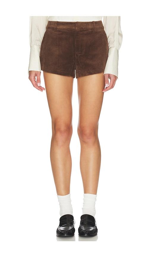Nakedvice The Jude Cord Short in Brown by NAKEDVICE