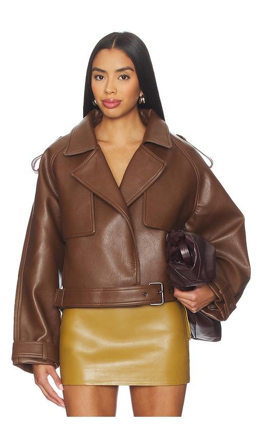 Nakedvice The Madden Jacket in Brown by NAKEDVICE