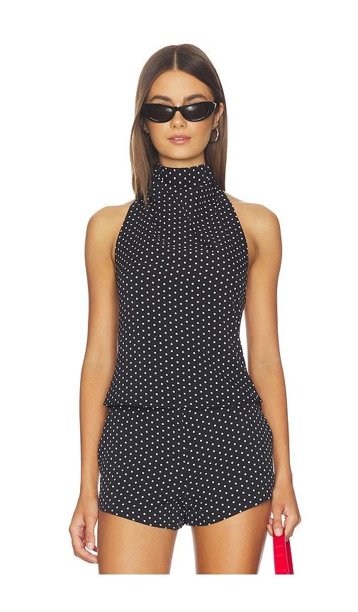 Nakedvice The Mya Spot Top in Black by NAKEDVICE