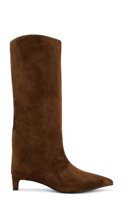Nakedvice The Stacey Suede Boot in Brown by NAKEDVICE