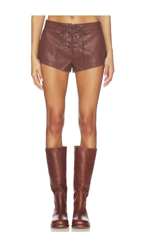 Nakedvice x REVOLVE The Carmine Short in Chocolate by NAKEDVICE