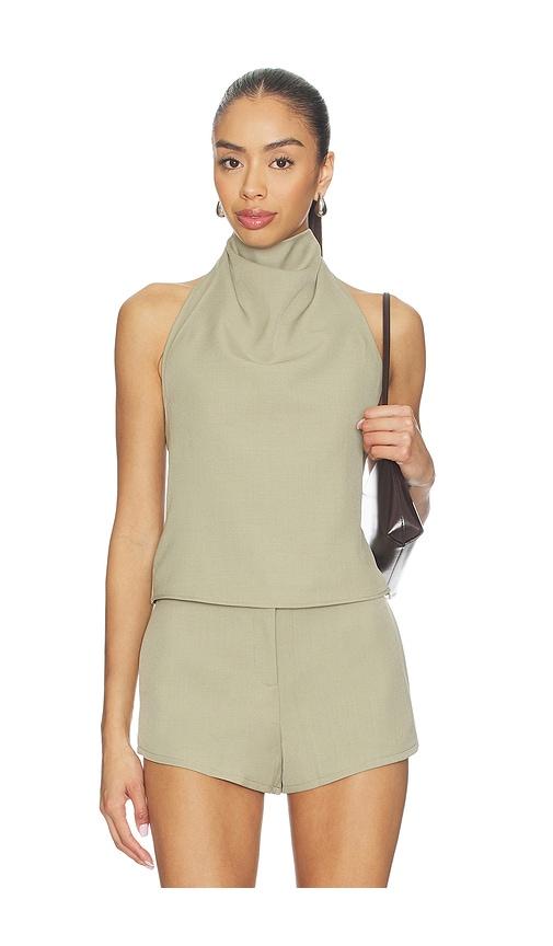 Nakedvice x REVOLVE The Mya Top in Sage by NAKEDVICE