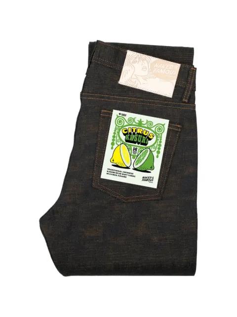 Weird Guy Citrus Kasuri Selvedge jeans by NAKED&FAMOUS DENIM