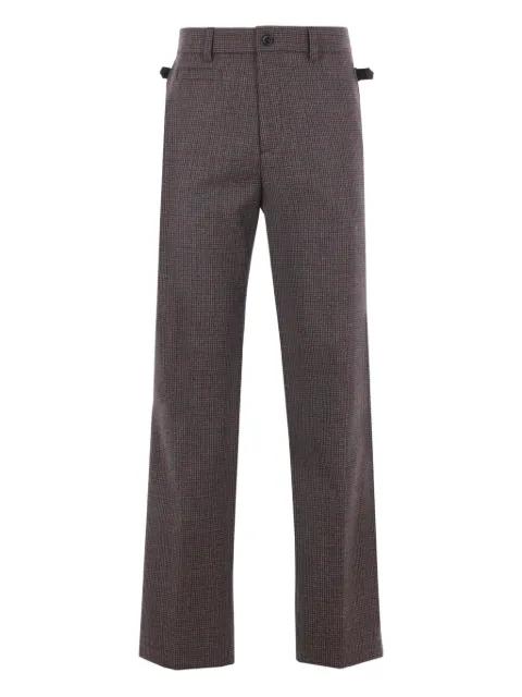 Attila houndstooth-pattern trousers by NAMACHEKO