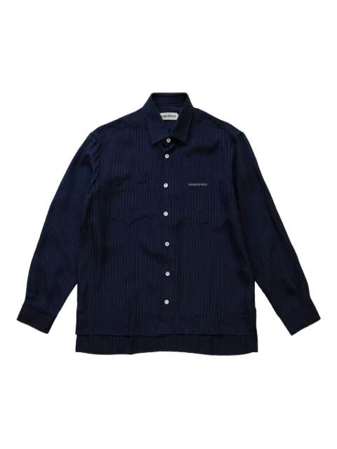 Guardia pinstripe long-sleeve shirt by NAMACHEKO