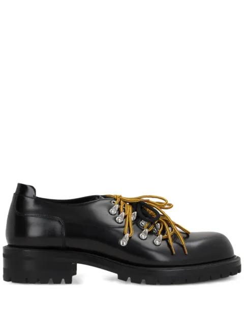 Mountain brushed leather derby shoes by NAMACHEKO