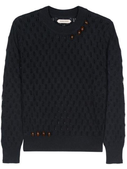 Nissan cut-out knitted jumper by NAMACHEKO