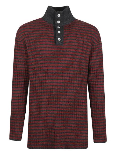 highneck striped knitwear by NAMACHEKO