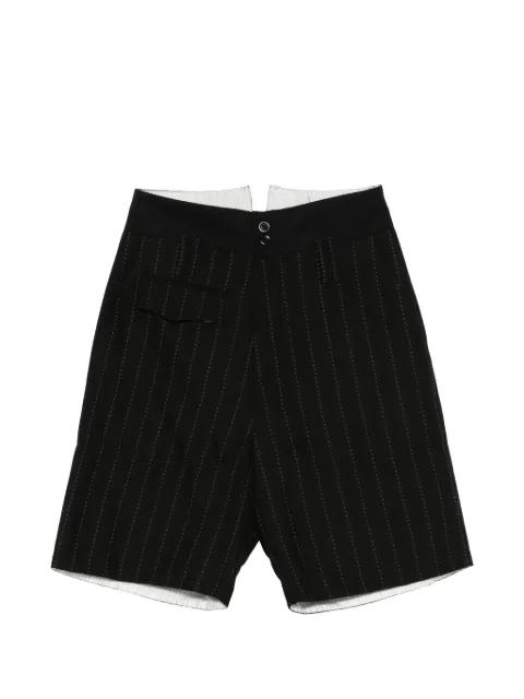 pinstripe shorts by NAMACHEKO