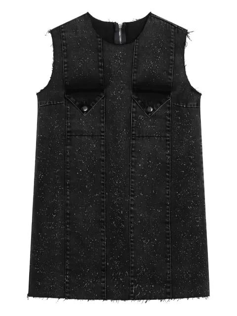 seams-details sleeveless mini dress by NAMACHEKO