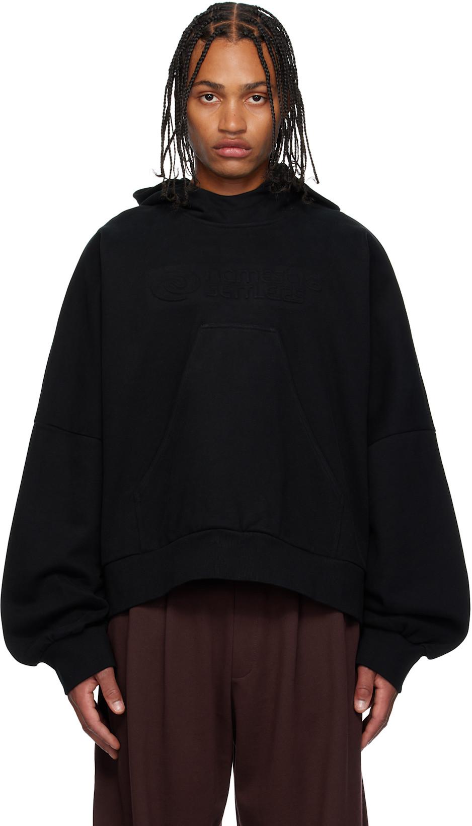 Black Ports Pop-Up Hoodie by NAMESAKE