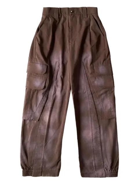 sprayed-effect cargo pants by NAMESAKE