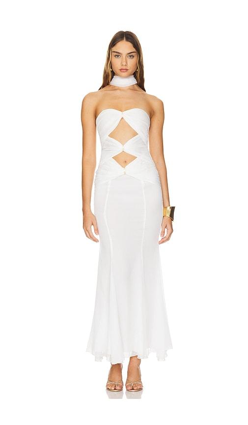 Nana Jacqueline Cassandra Dress in White by NANA JACQUELINE