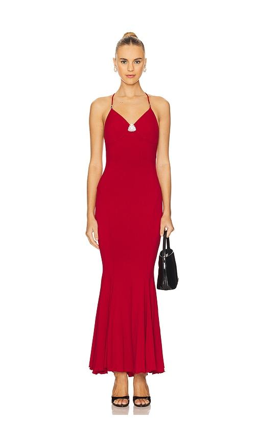 Nana Jacqueline Seraphina Dress in Red by NANA JACQUELINE