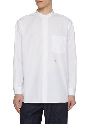 Long Sleeve Band Collar Shirt by NANAMICA Long Sleeve Band Collar Shirt by NANAMICA