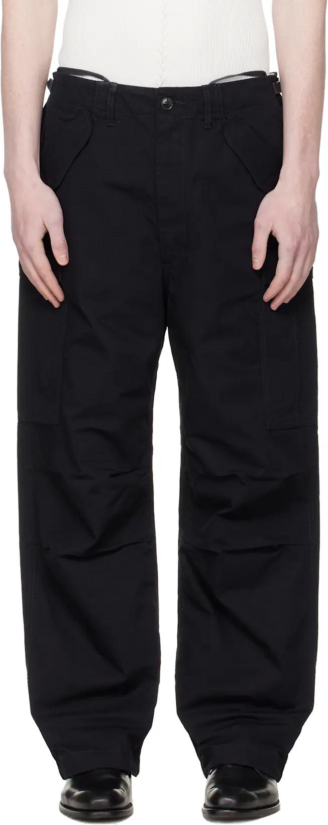 Navy Ripstop Cargo Pants by NANAMICA