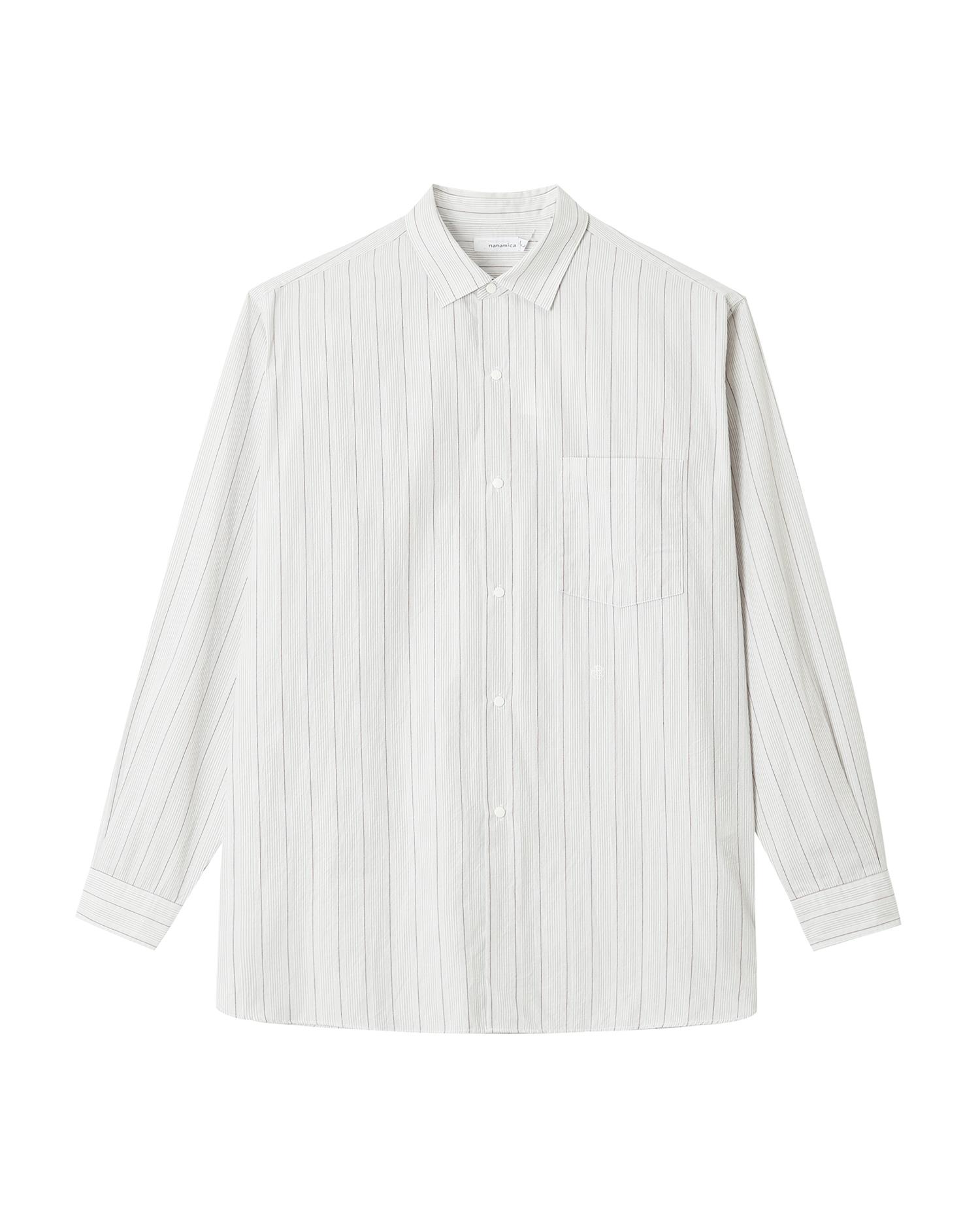 Striped long sleeve shirt by NANAMICA