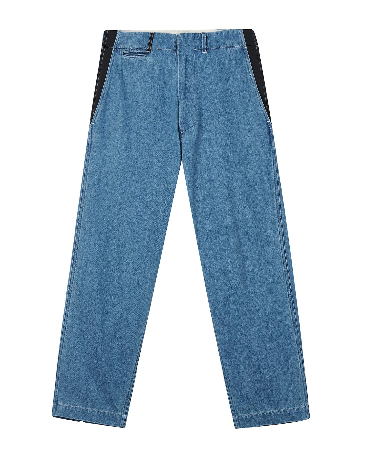 X EXI.T Panelled accent jeans by NANAMICA