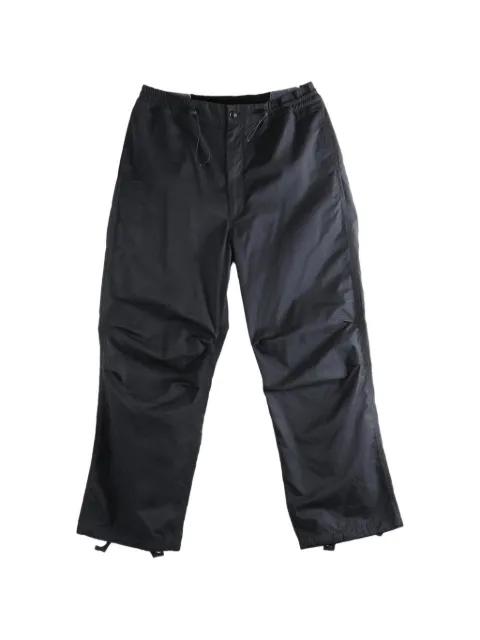 drawstring-waist trousers by NANAMICA