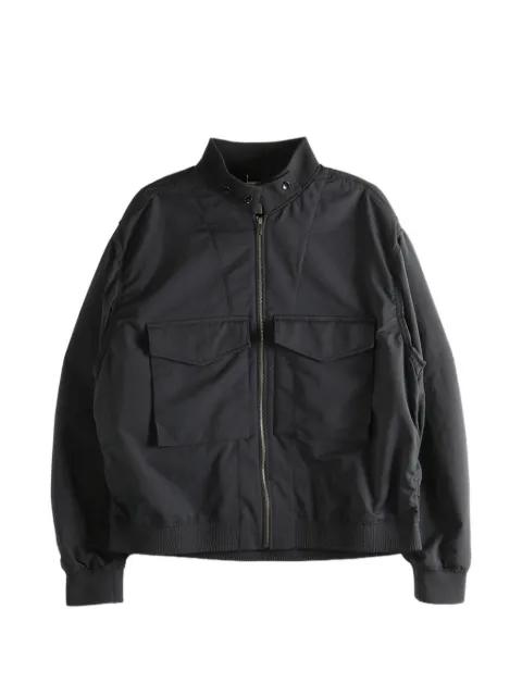 flap-pocket bomber jacket by NANAMICA