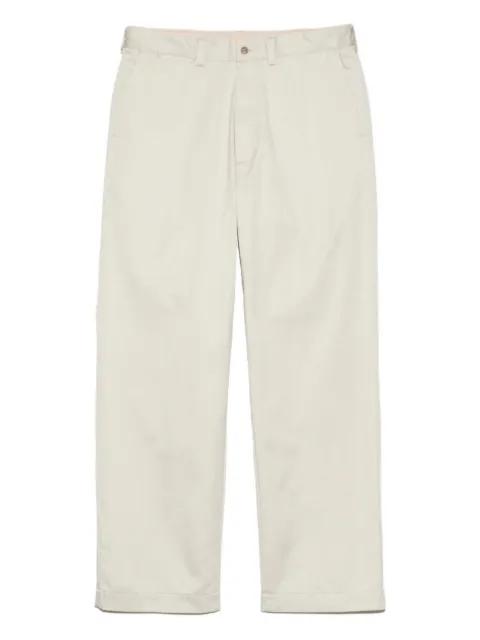 straight-leg chino trousers by NANAMICA