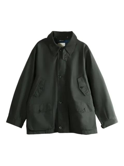 water-repellent shirt jacket by NANAMICA