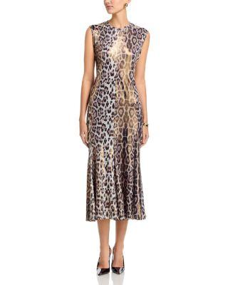 Leopard Fitted Maxi Dress by NANCY YANG