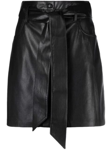 A-line belted mini skirt by NANUSHKA