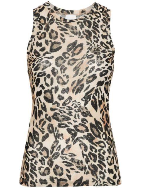 Anneke leopard-print tank top by NANUSHKA