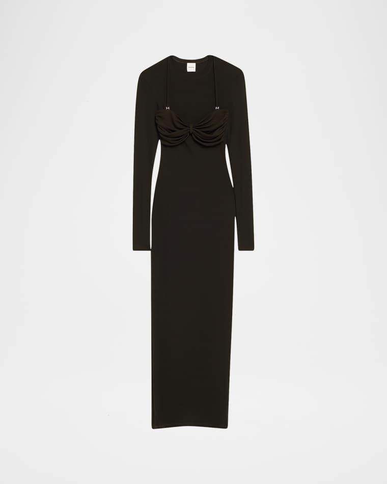 Artemiz Long-Sleeve Maxi Dress by NANUSHKA