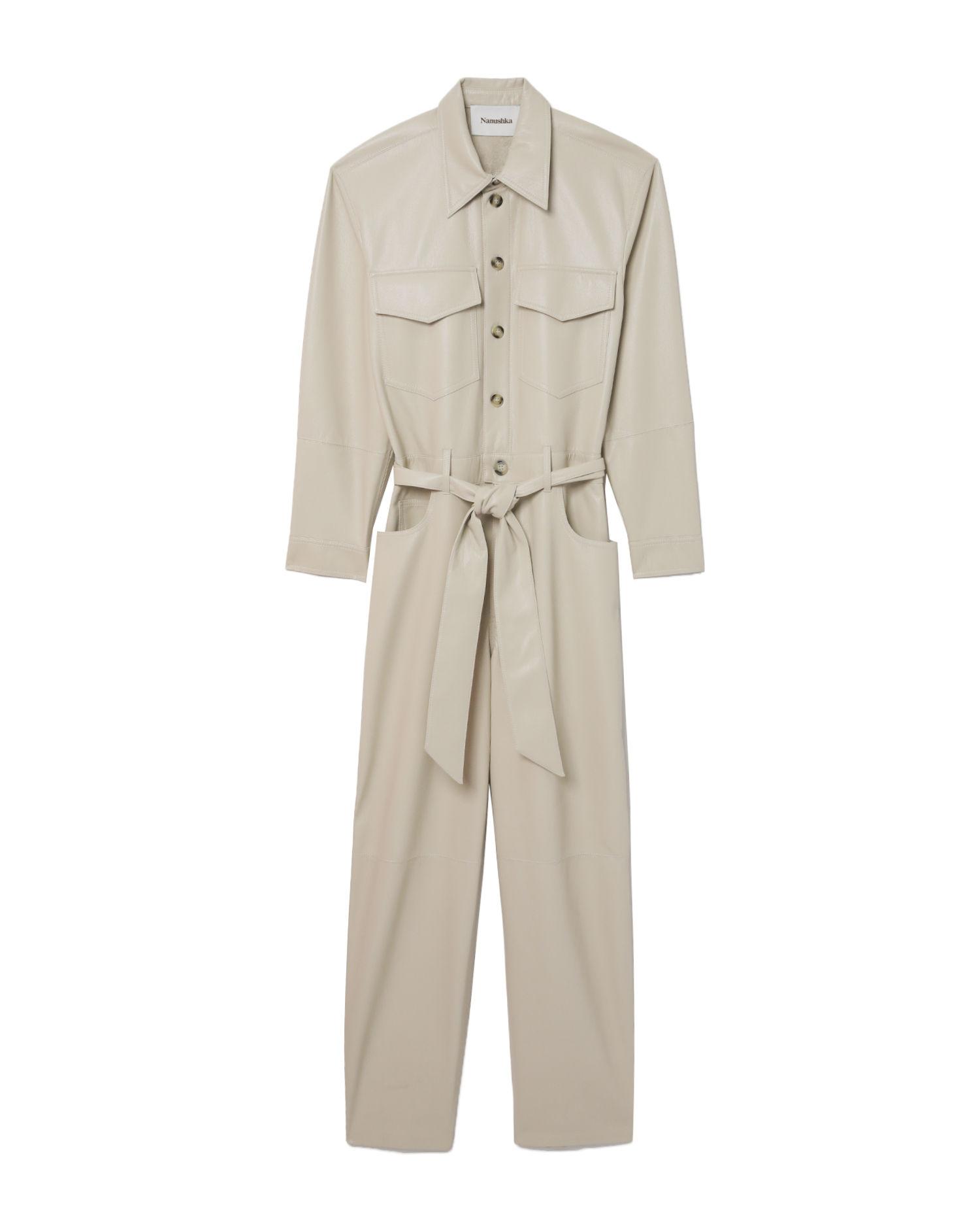 Ashton OKOBOR™ alt-leather jumpsuit by NANUSHKA