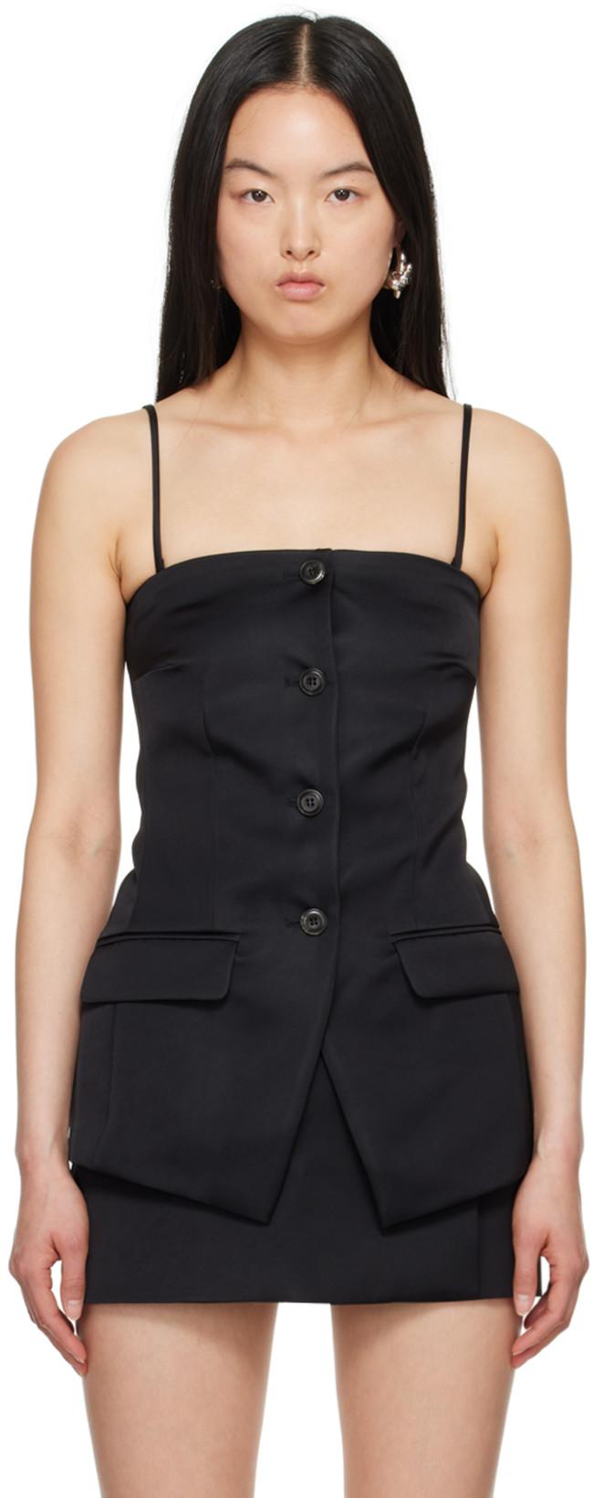 Black Alessa Vest by NANUSHKA
